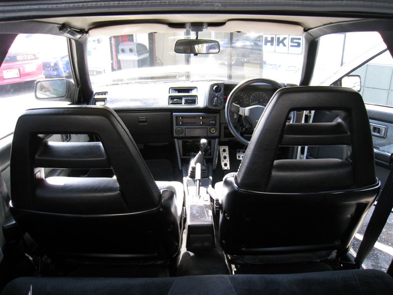 From rear